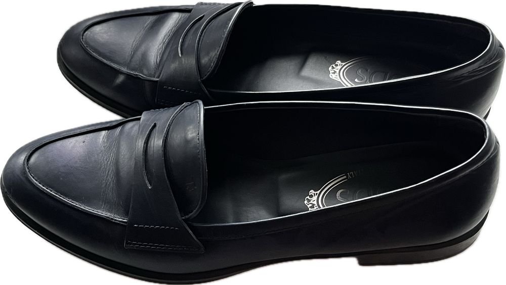 Женские Tod's Лоферы Тёмно-синие Искусственная