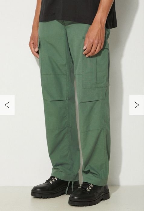 Мужской Carhartt WIP Штаны Зелёный 36-38