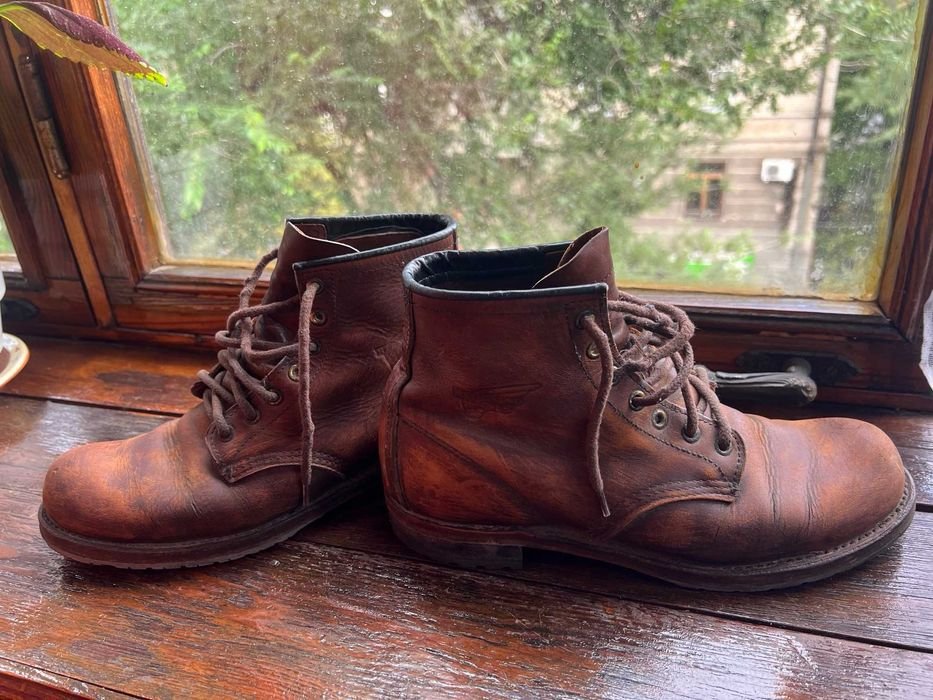 Men Red Wing Boots Brown Leather 41