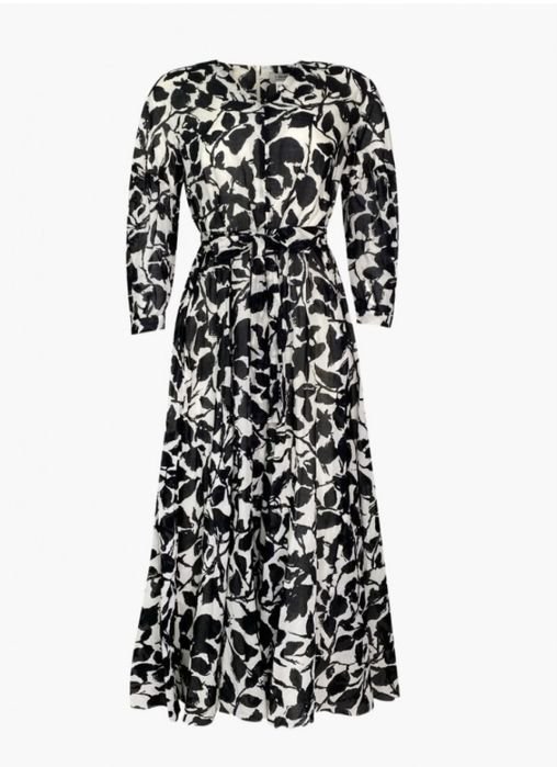 Женское Max Mara Платье Черно/Белый Принт M/L