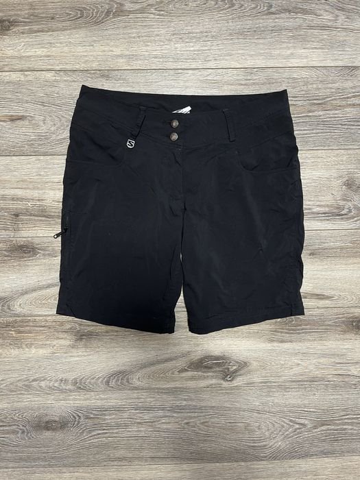 Мужские Salomon Карго-шорты Чёрные Нейлон С-М