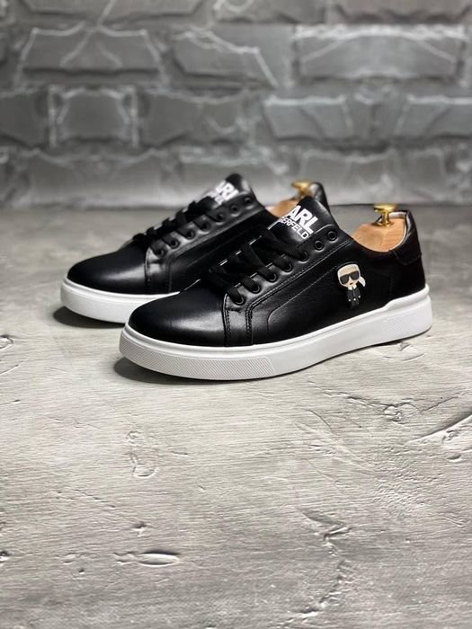 Мужские Karl Lagerfeld Мокасины Чёрные Кожа 40