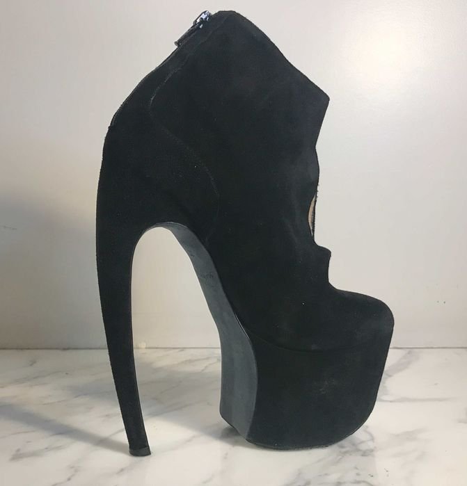 Donna Mugler Stivaletti Neri Pelle 37