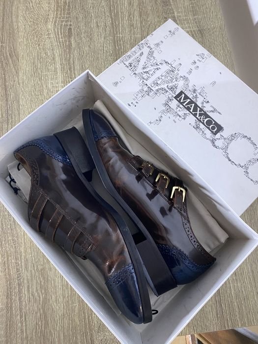 Women Max&Co Heels Navy Leather 39