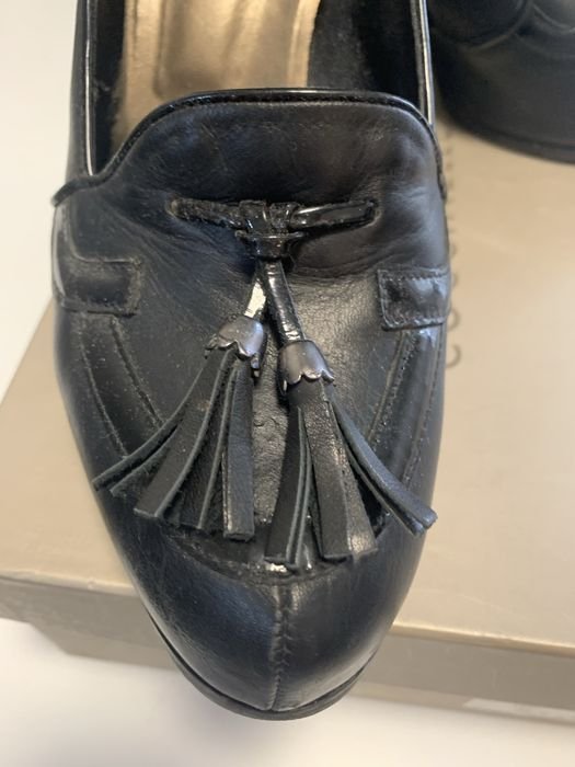 Femme Coccinelle Mocassins Noir Cuir 39.5