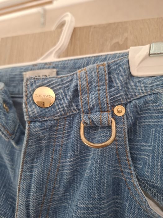 Мужской Lanvin Джинсы Тёмно-синий Джинс Другой