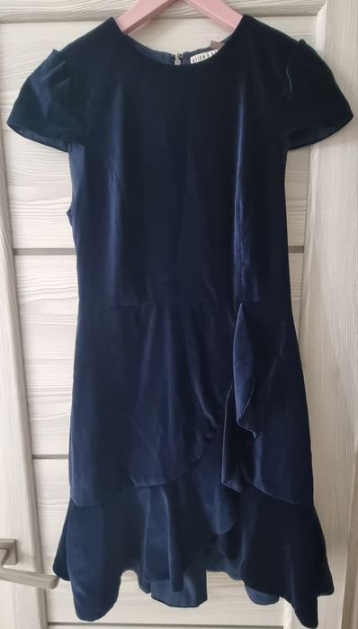 Женский Alice + Olivia Платье Синее Велюр 36