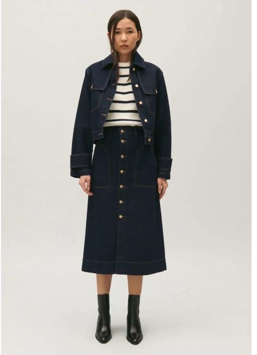 Damen Claudie Pierlot Anzug Marineblau Denim 34