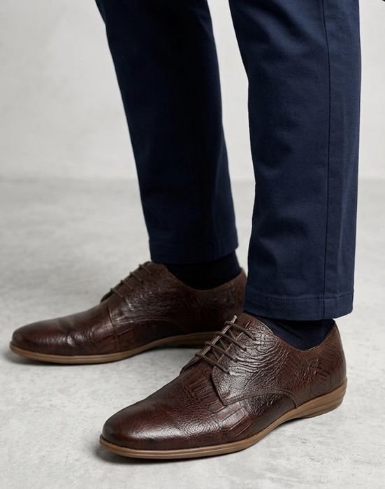 Мужские Valentino Туфли Коричневый 44