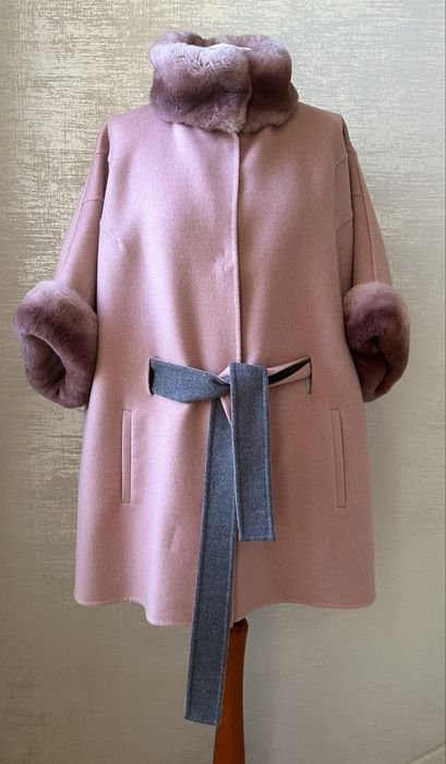 Femme Basetti Manteau Rose Cachemire 44 IT