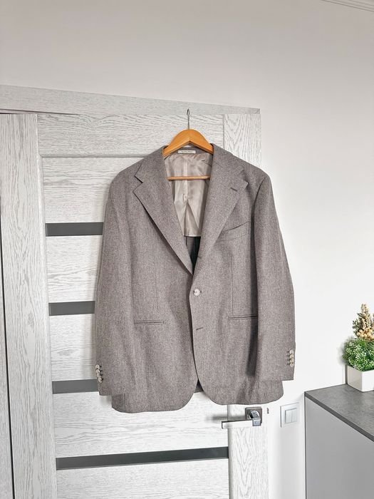 Мужской SuitSupply Пиджак Бежевый Шерсть 40