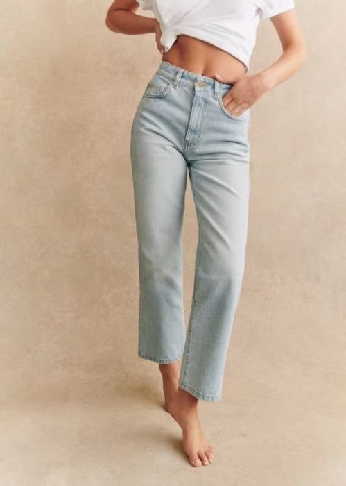 Женские Sezane Джинсы Тёмно-синий 34