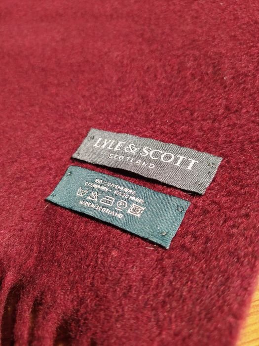 Унисекс Lyle Scott Шарф Бордовый