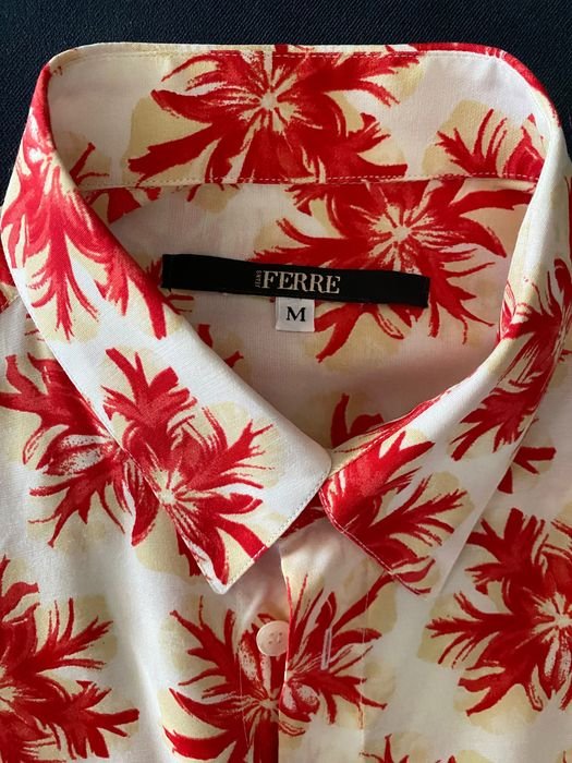 Men Gianfranco Ferre Shirt Orange Viscose 38