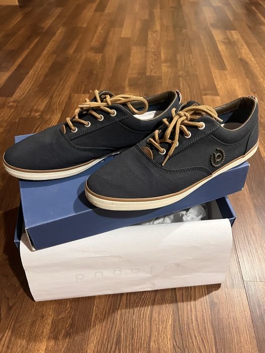 Men Bugatti Loafers Navy Textile 44