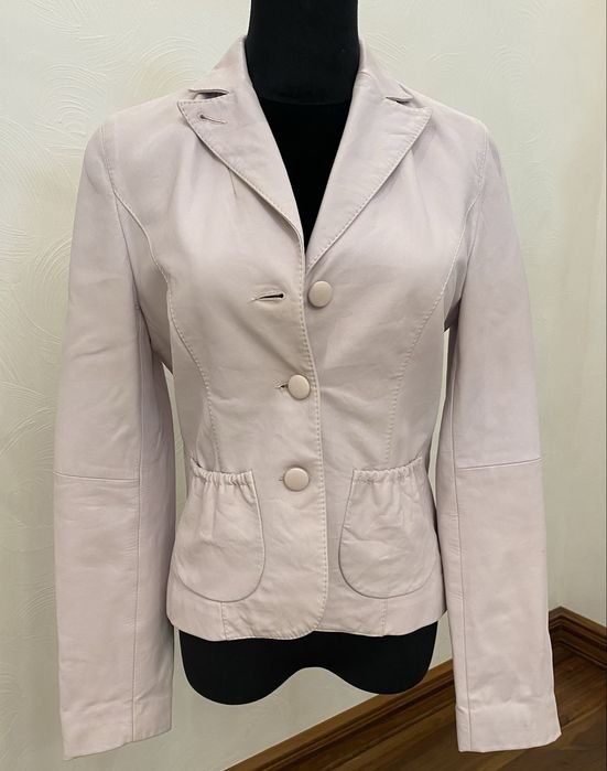 Donna Luisa Cerano Giacca Rosa Pelle 34