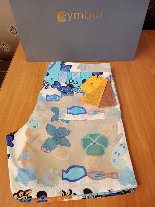 Men Etro Shorts Multicolor Cotton 34