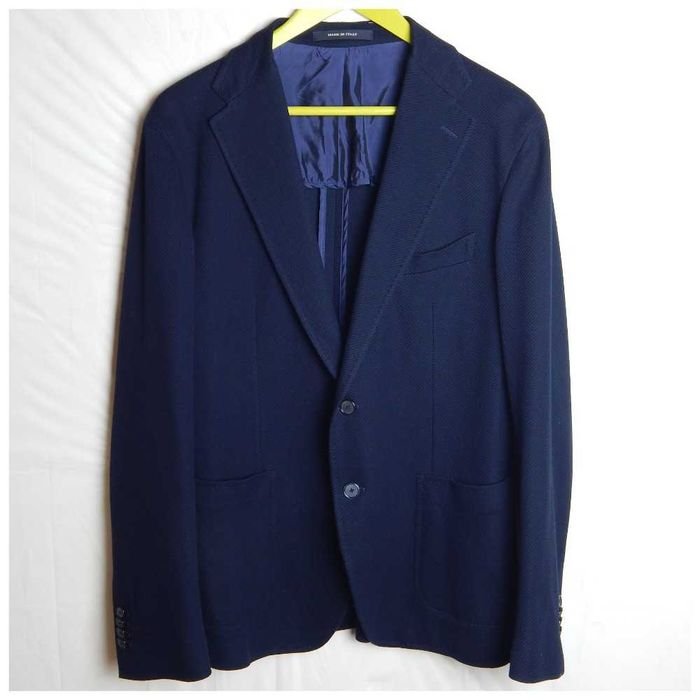 Мужской Tagliatore Пиджак Тёмно-синий Хлопок 42