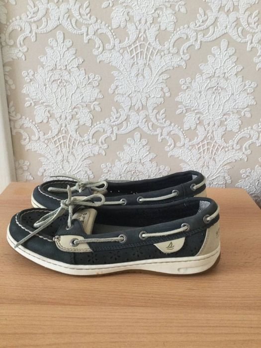 Женские Sperry Топсайдеры Тёмно-синий Нубук 37.5