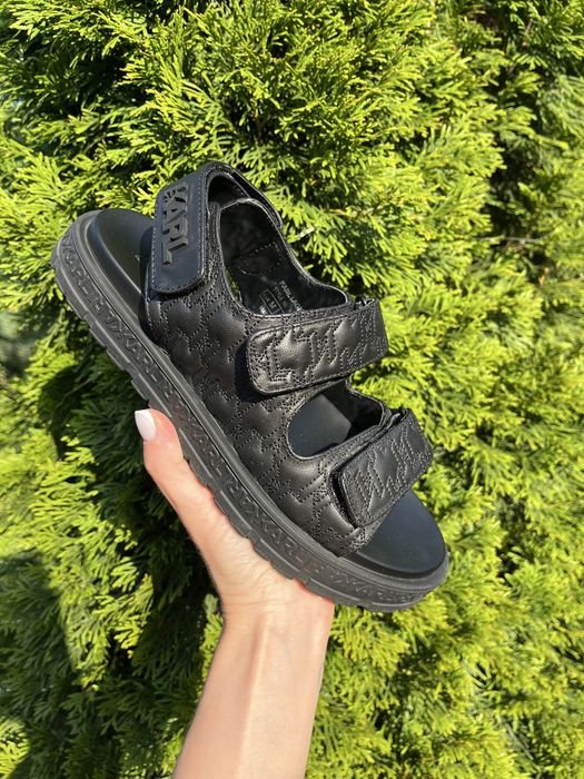 Damen Karl Lagerfeld Sandalen Schwarz Leder