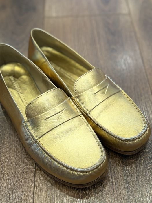 Donna Melvin & Hamilton Mocassini Oro Pelle 39