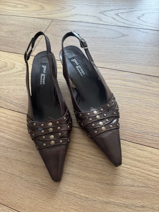 Женские Paul Green Туфли Коричневый Кожа