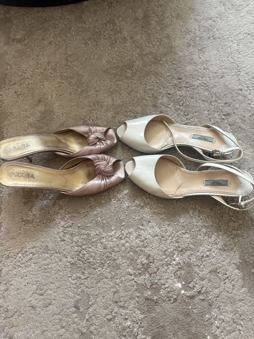 Damen Prada High Heels Rosa Leder 39.5