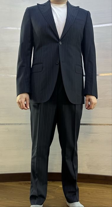 Homme Canali Costume Bleu Marine
