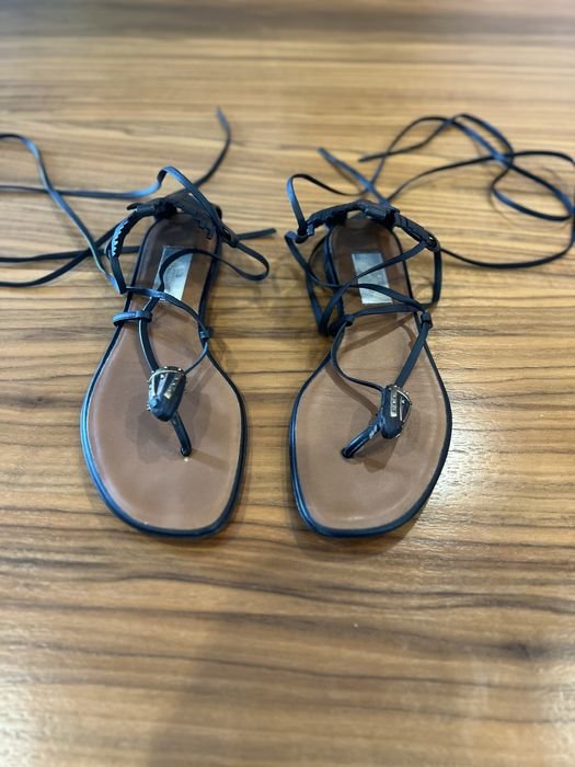 Damen Valentino Sandalen Braun Leder
