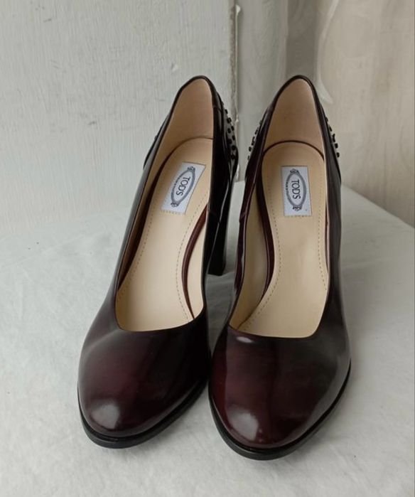 Donna Tods Tacchi Borgogna Pelle 42