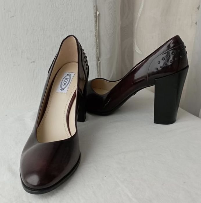 Donna Tods Tacchi Borgogna Pelle 42
