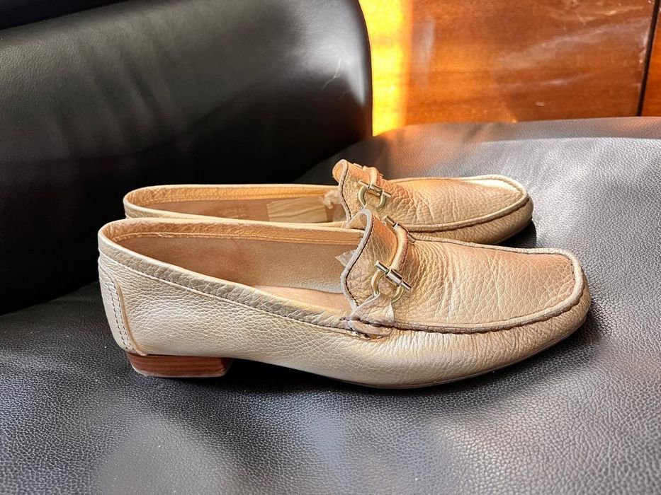 Женские Daniel Hechter Лоферы Золотые Кожа 37.5