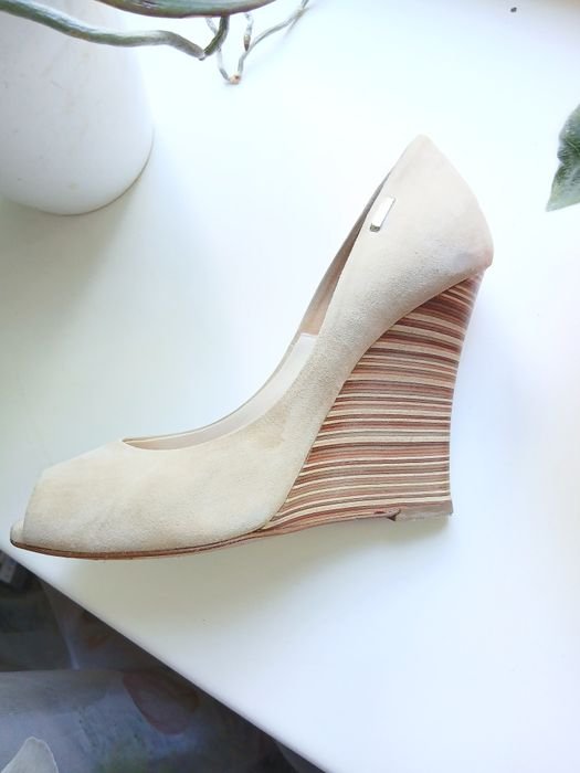 Женские Туфли Бежевые Замша 36.5