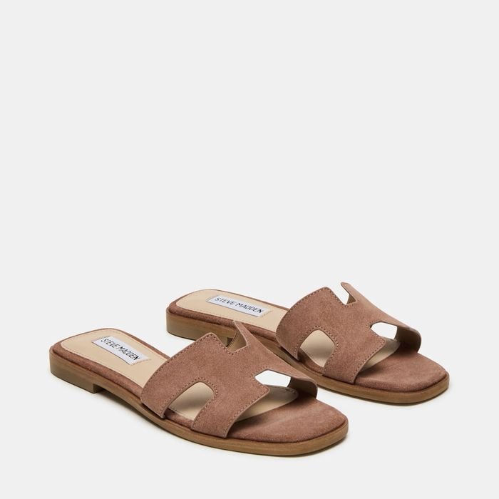 Женские Steve Madden Шлепанцы Коричневый Замша 38