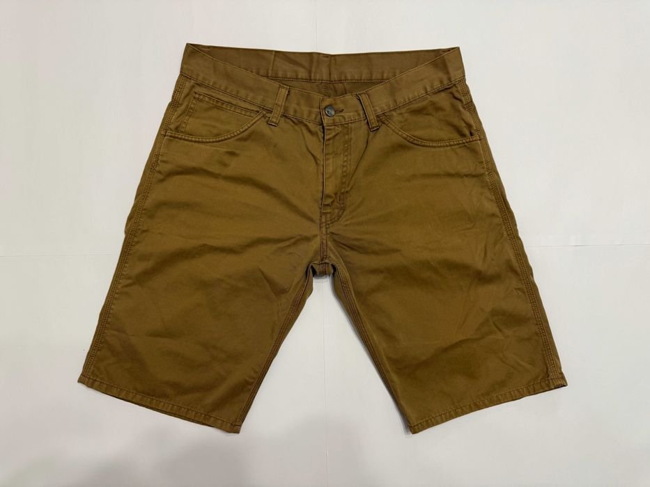 Мужской Carhartt WIP Шорты Коричневый Хлопок 32