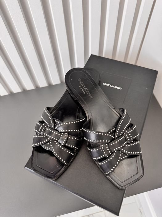 Donna Yves Saint Laurent Ciabatte Nere 