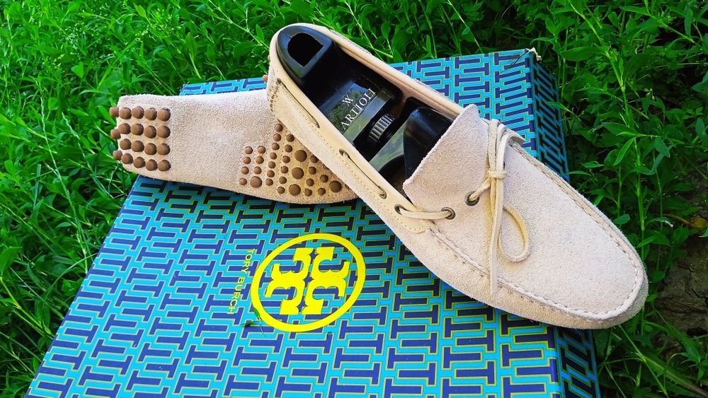 Мужской Calvin Klein Мокасины Кремовая Кожа 41