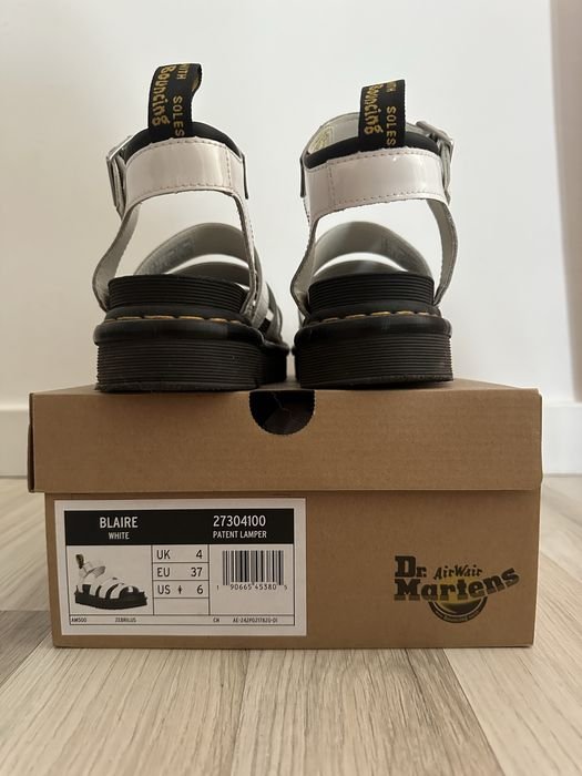 Donna Dr Martens Sandali Bianchi Pelle 37
