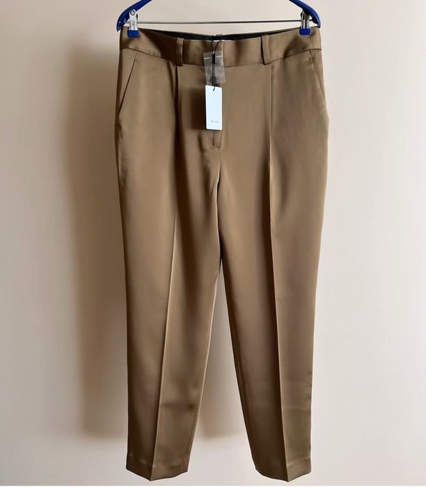 Женские Reiss Брюки Коричневый Тріацетат 42