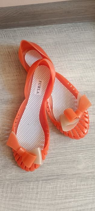 Femme Furla Talons Orange Caoutchouc 39