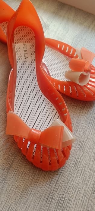 Femme Furla Talons Orange Caoutchouc 39