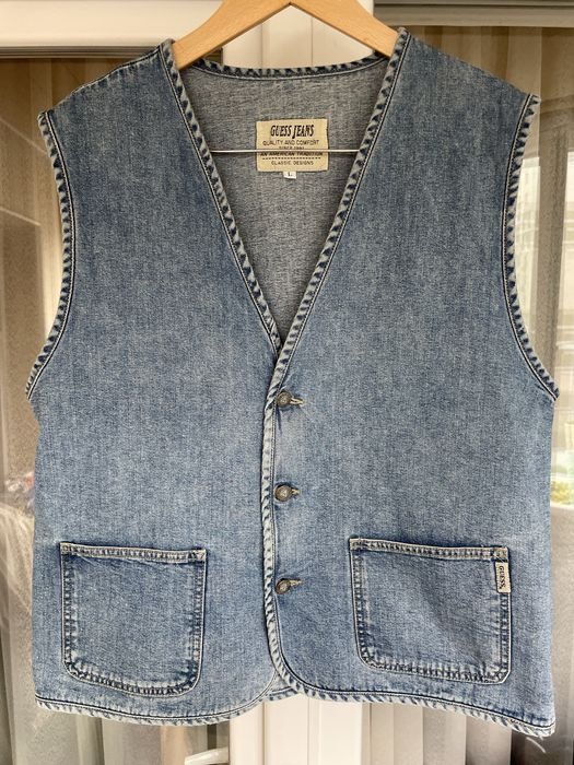 Мужской Guess Жилетка Синяя L