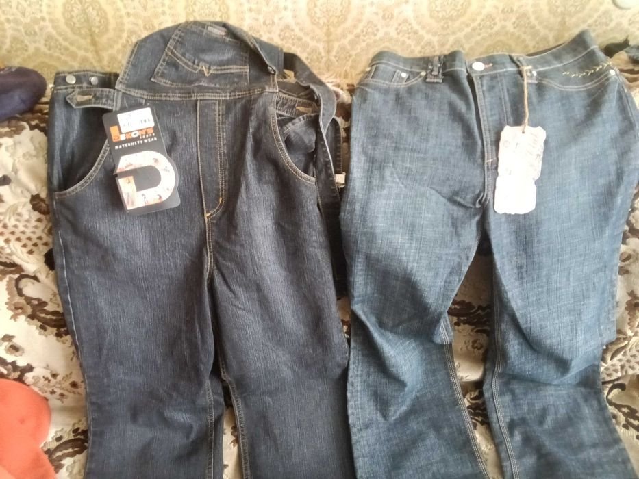 Men Jeans Navy Denim 34