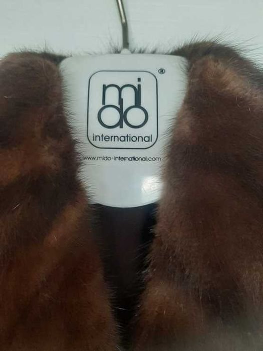 Femme Mido Manteau Marron Vison 40