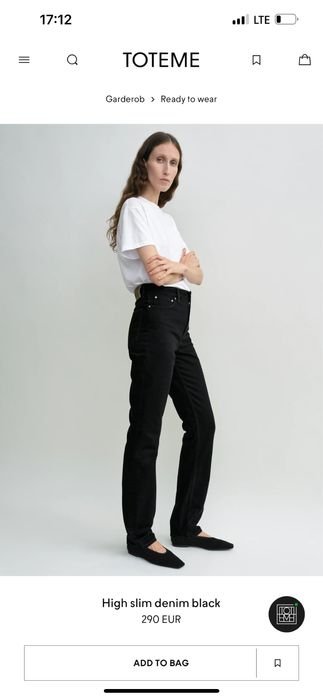 Femme TOTEME Jeans Noir 32