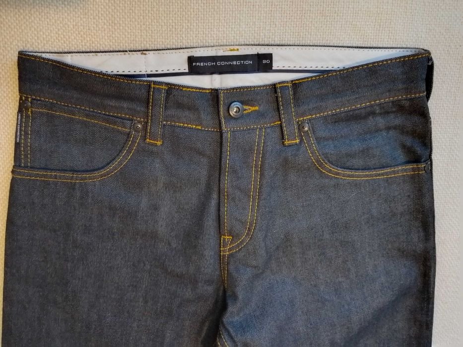 Uomo French Connection Jeans Blu Navy Denim 30