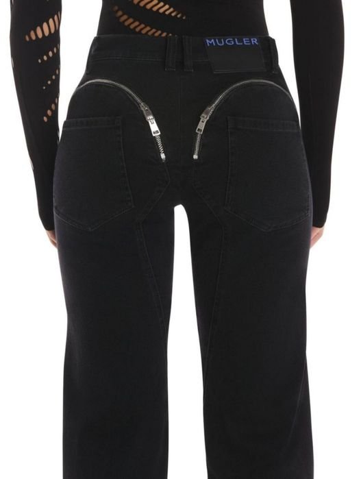 Damen Mugler Jeans Schwarz 38(M)