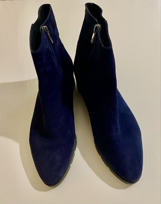 Женские Peter Kaiser Ботинки Тёмно-синий Замша 41