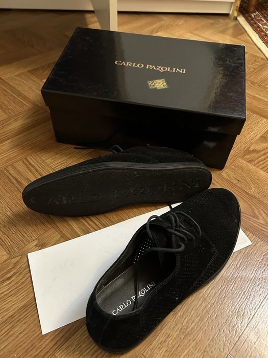 Homme Carlo Pazolini Talons Noir Suède 41