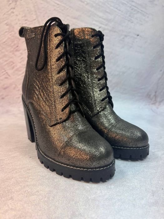 Femme Pepe Jeans Bottes Marron Cuir 37